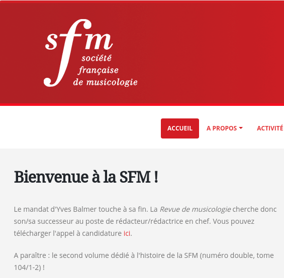 Société Francaise de Musicologie