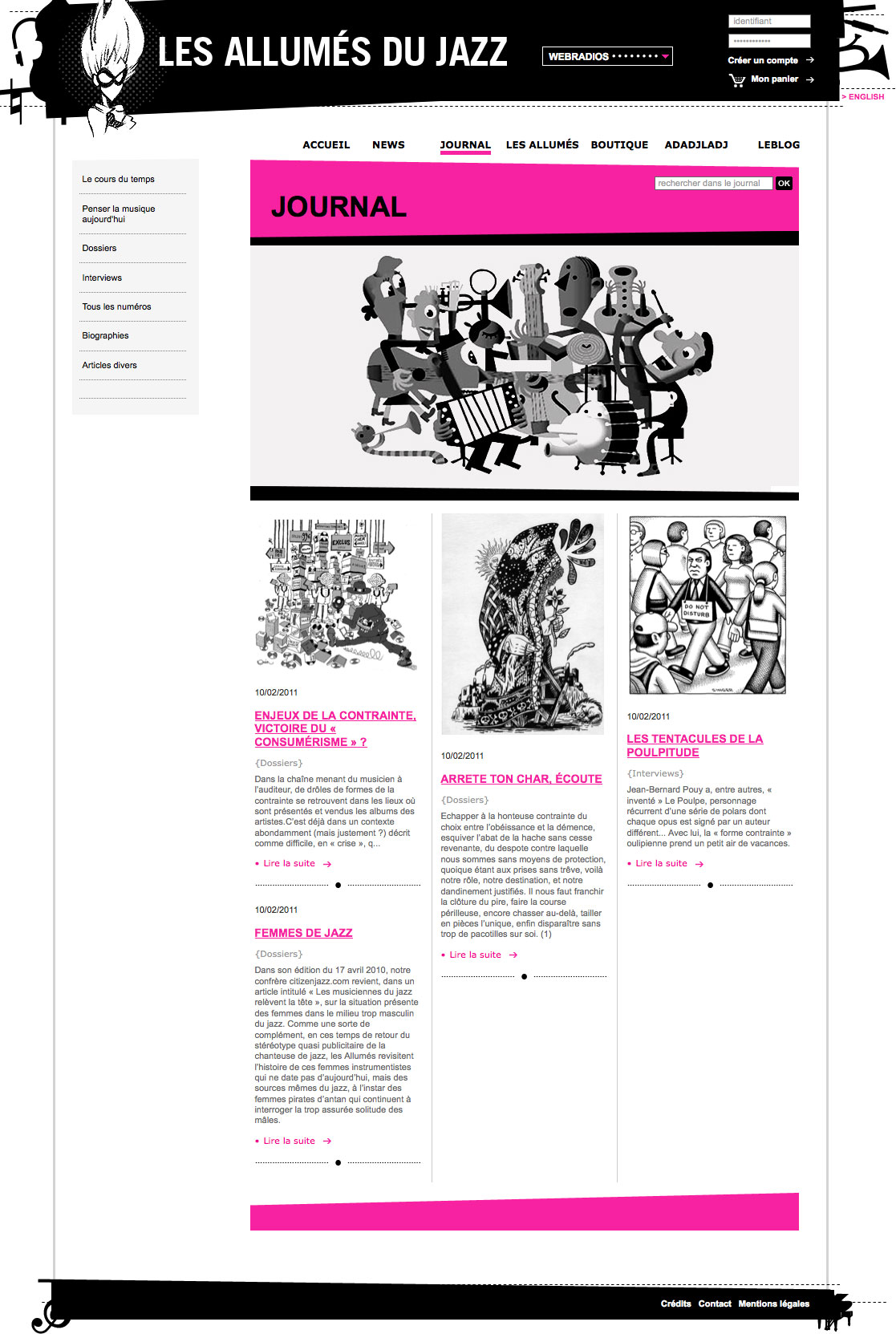 Les AllumÃ©s du Jazz - Journal